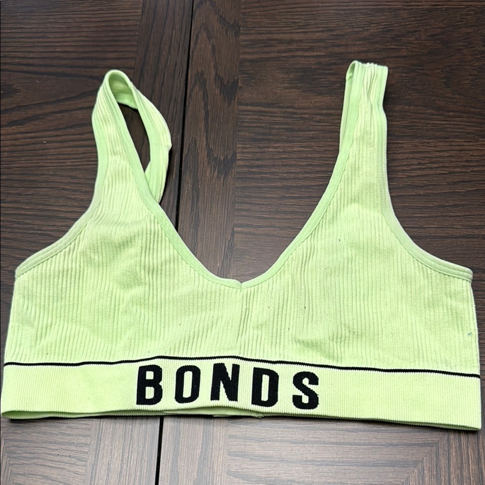 Bonds Light Green Ribbed Bralette